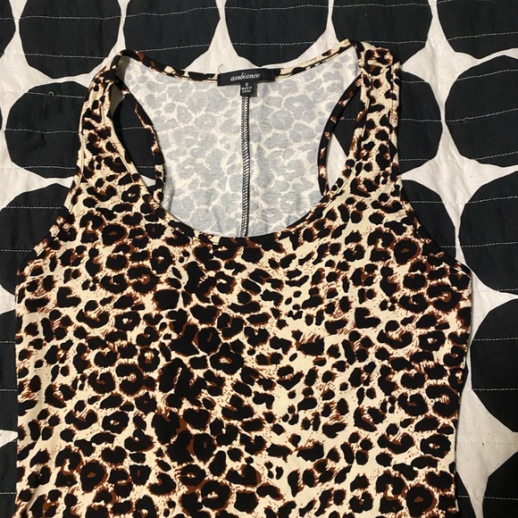 NWOT leopard print racerback tank dress - Picture 4 of 7